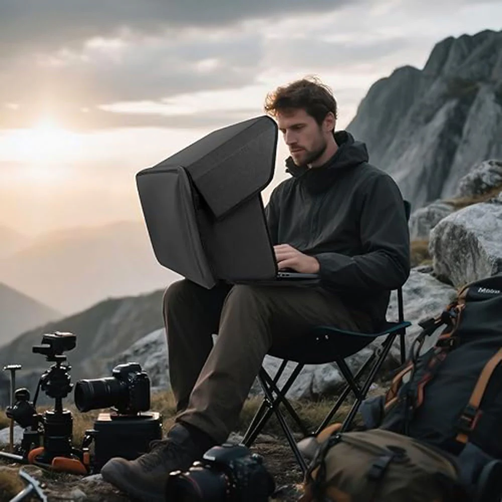 LPON-M3 | 12-14" Chromebook & Laptop | Laptop Sun Shade Bag with Handle Strap - Image 3