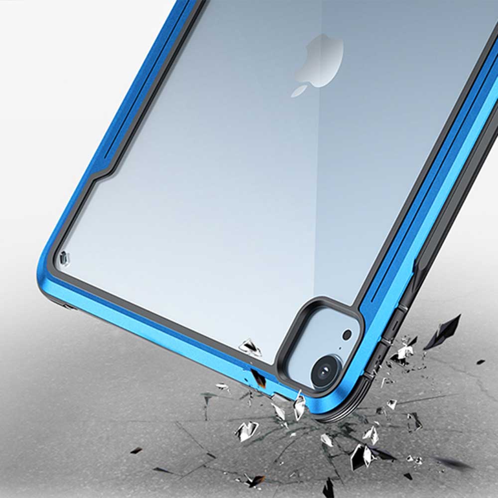 LXS-iPad-A4 | iPad Air 4 2020 / Air 5 2022 | Metal Protective Shockproof Case with hand strap kick-stand & X-Mount - Image 3