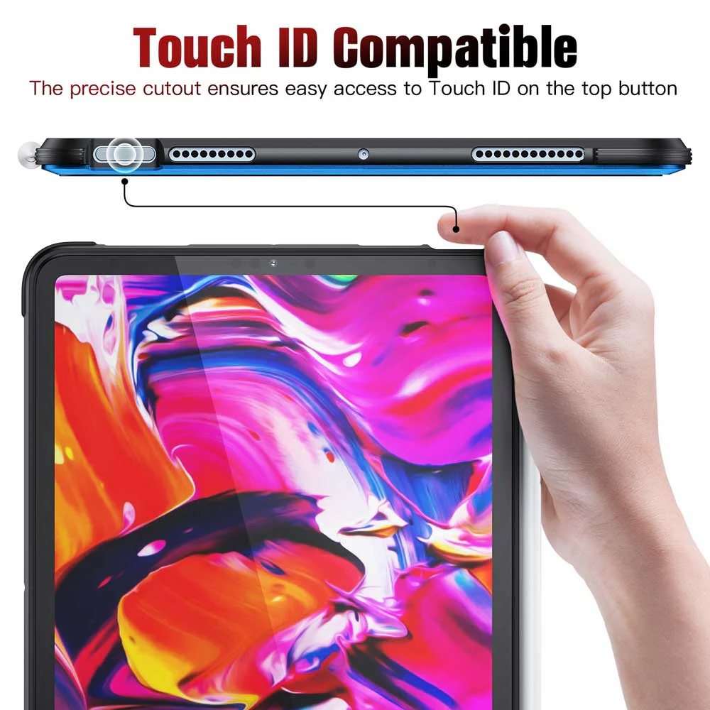 LXS-iPad-A4 | iPad Air 4 2020 / Air 5 2022 | Metal Protective Shockproof Case with hand strap kick-stand & X-Mount - Image 4