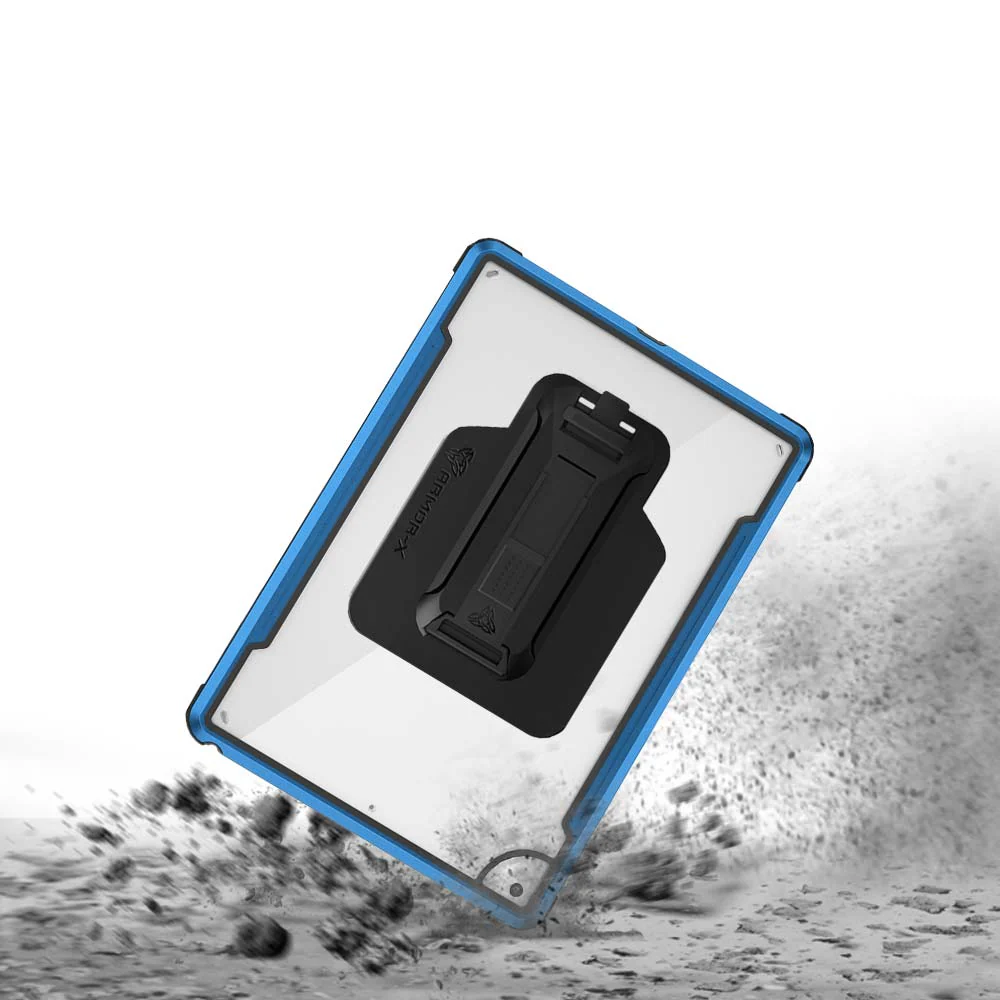 LXS-iPad-N3 | iPad 10.2 (7th & 8th & 9th Gen.) 2019 / 2020 / 2021 | Metal Protective Shockproof case with hand strap kick-stand & X-Mount - Image 7