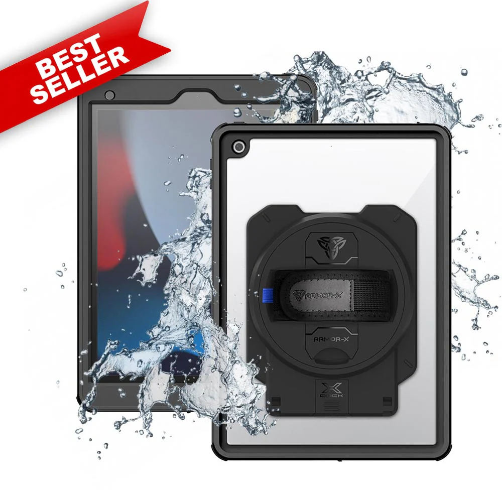 MAN-A10S | iPad 10.2 (7th & 8th & 9th Gen.) 2019 / 2020 / 2021 | IP68 Waterproof, Shock & Dust Proof Case With X-DOCK Modular Eco-System