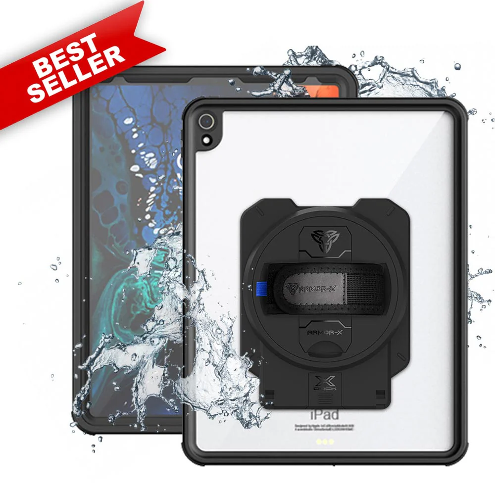 MAN-A11S | iPad Pro 12.9 ( 3rd Gen. ) 2018 | IP68 Waterproof, Shock & Dust Proof Case With X-DOCK Modular Eco-System