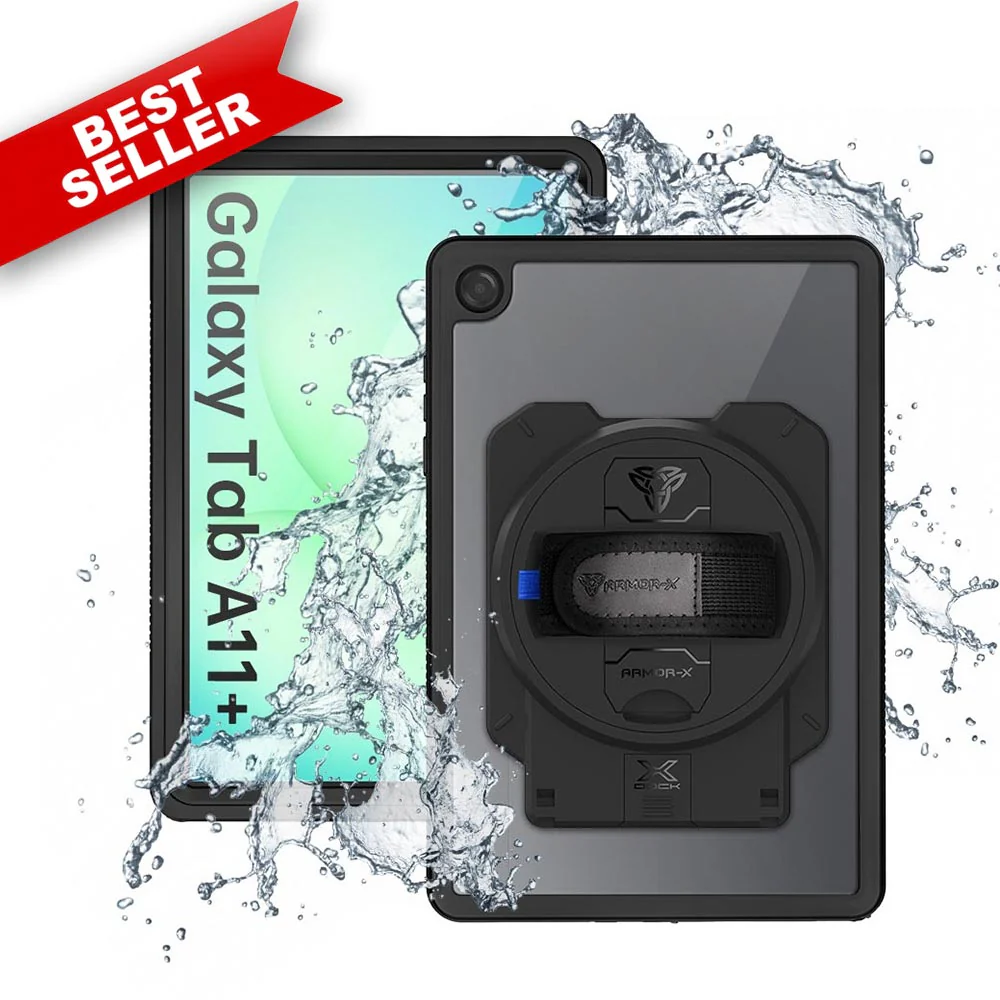 MAN-SS-X230 | Samsung Galaxy Tab A11+ A11 Plus ( 11" ) SM-X230 / SM-X235 / SM-X236 / SM-X238 | IP68 Waterproof, Shock & Dust Proof Case With X-DOCK Modular Eco-System