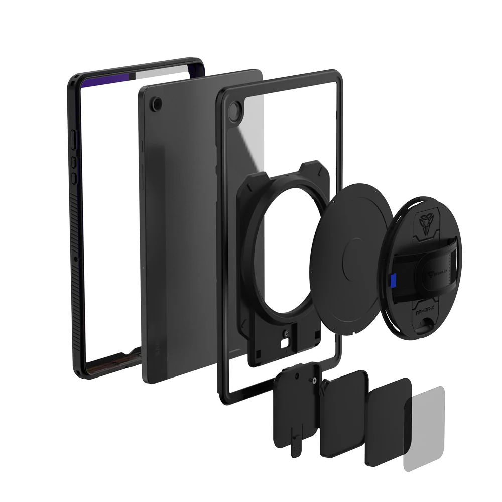 MAN-SS-X210 | Samsung Galaxy Tab A9+ A9 Plus ( 11" ) SM-X210 / SM-X215 / SM-X216 | IP68 Waterproof, Shock & Dust Proof Case With X-DOCK Modular Eco-System - Image 10