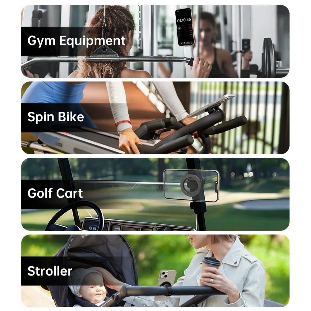 MGS-BDS01 | Magnetic Bar Mount (without Charger) | ⌀12–95mm | Design for iPhone & Smartphone - Image 4