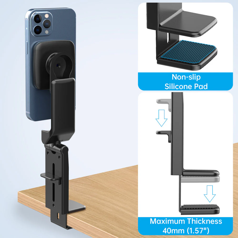 MGS-HSR01 | Foldable Clamp MagSafe Mount (without Charger) | Design for iPhone - Image 4