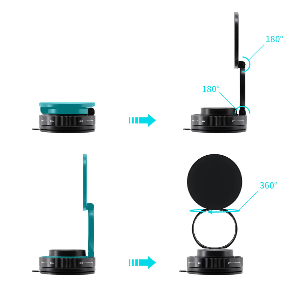 MGS-T28-2 | Vacuum-lock Suction Magnetic Mount (without Charger) | Design for iPhone & Smartphone - Image 6