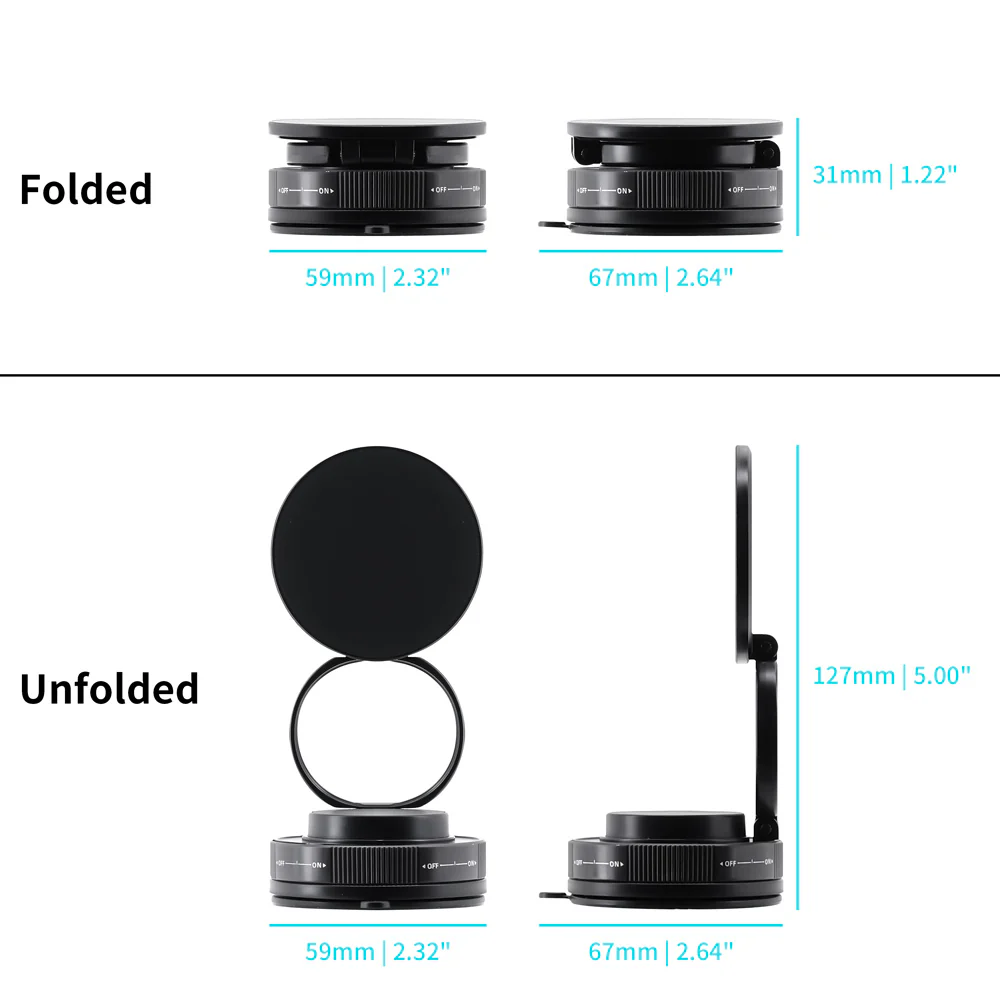 MGS-T28-2 | Vacuum-lock Suction Magnetic Mount (without Charger) | Design for iPhone & Smartphone - Image 8