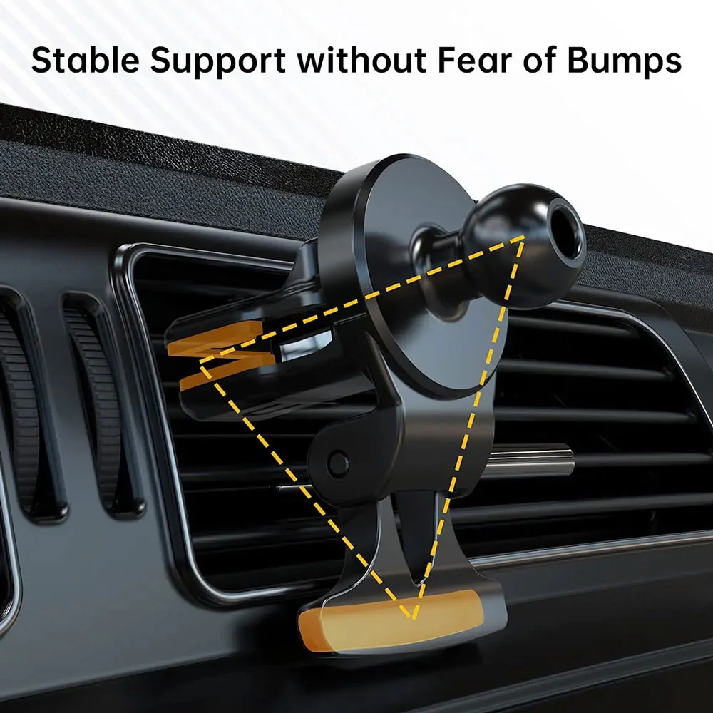 MGS-X147 | Car Air Vent Clip Mount | MagSafe / Pixelsnap 15W Fast Charger | Design for iPhone & Smartphone - Image 4