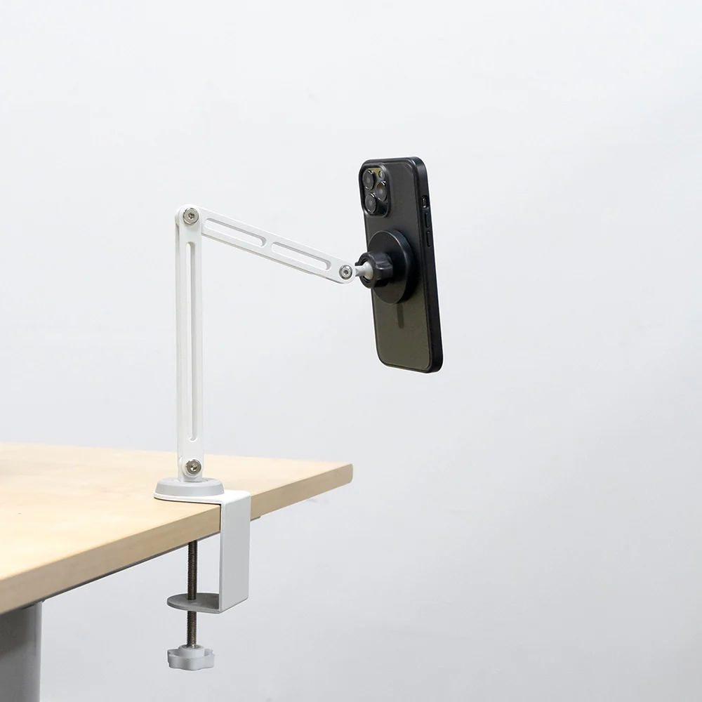 MGS-X164 | Aluminium Adjustable Arm Clamp Mount | MagSafe / Pixelsnap 15W Fast Charger | Design for iPhone & Smartphone - Image 2