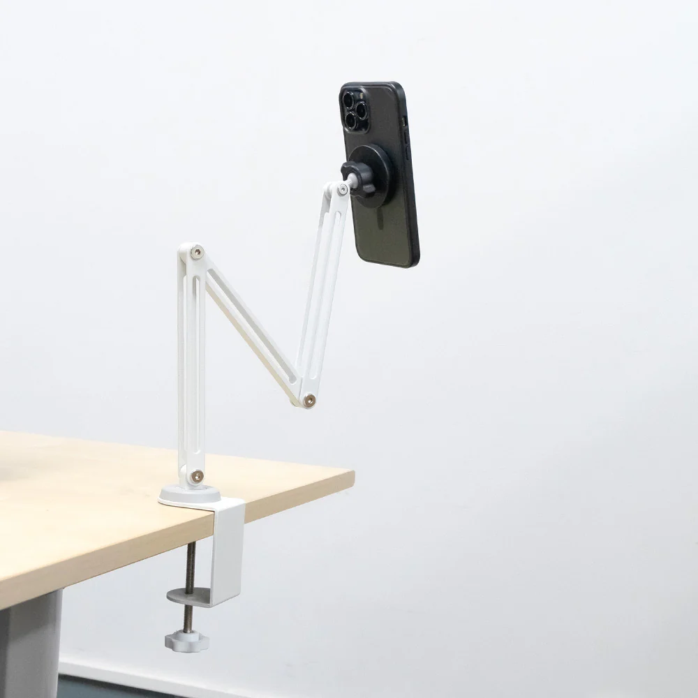 MGS-X165 | Aluminium Adjustable Arm Clamp Mount | MagSafe / Pixelsnap 15W Fast Charger | Design for iPhone & Smartphone - Image 2