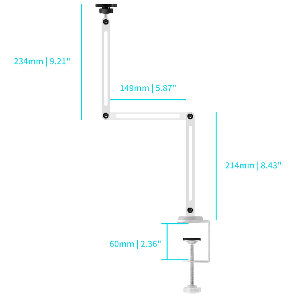 MGS-X165 | Aluminium Adjustable Arm Clamp Mount | MagSafe / Pixelsnap 15W Fast Charger | Design for iPhone & Smartphone - Image 4