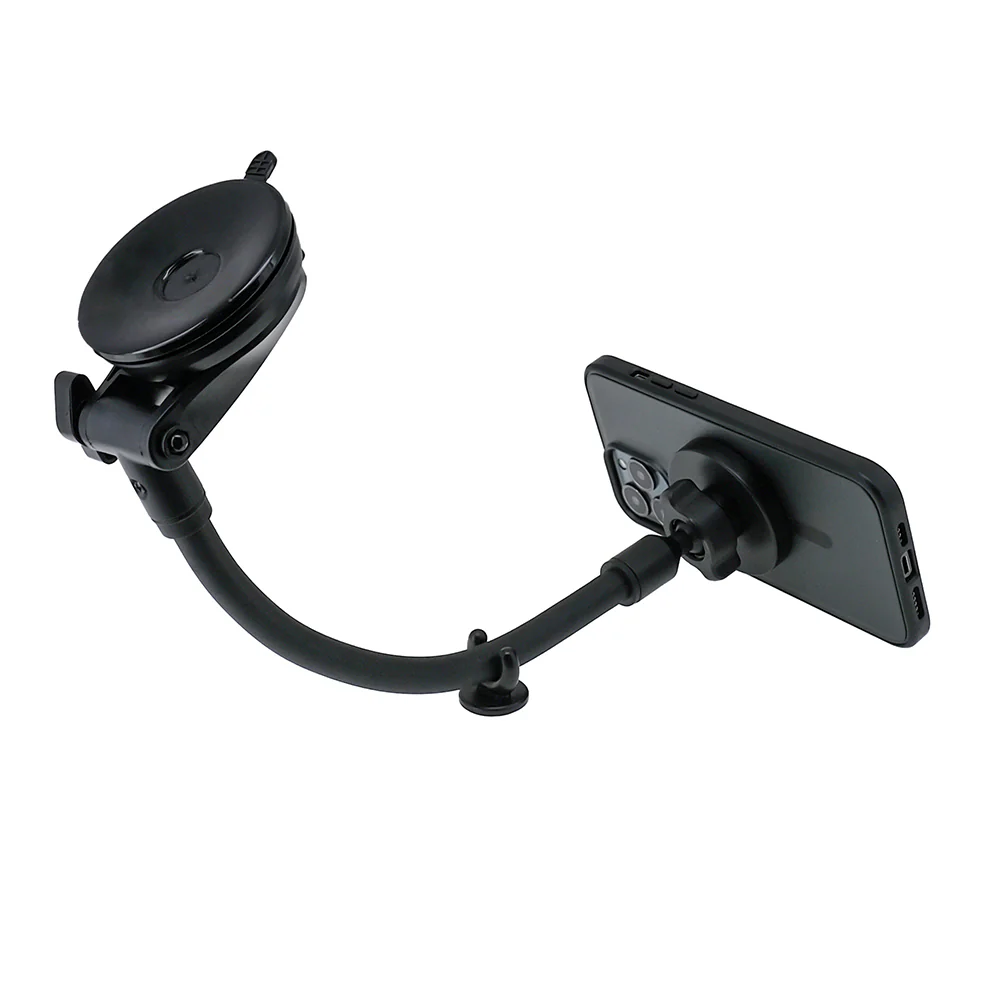 MGS-X172 | Truck / Work Van / Bus Dashboard Extra Long Suction Cup Mount for ELD & Fleets | MagSafe / Pixelsnap 15W Fast Charger | Design for iPhone & Smartphone - Image 7