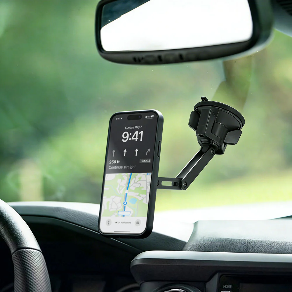 MGS-X184 | Foldable Suction Mount | MagSafe / Pixelsnap 15W Fast Charger | Design for iPhone & Smartphone - Image 2
