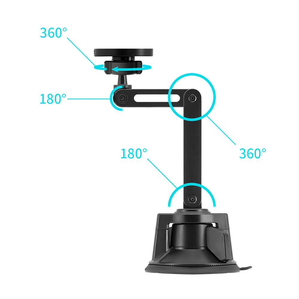 MGS-X184 | Foldable Suction Mount | MagSafe / Pixelsnap 15W Fast Charger | Design for iPhone & Smartphone - Image 4