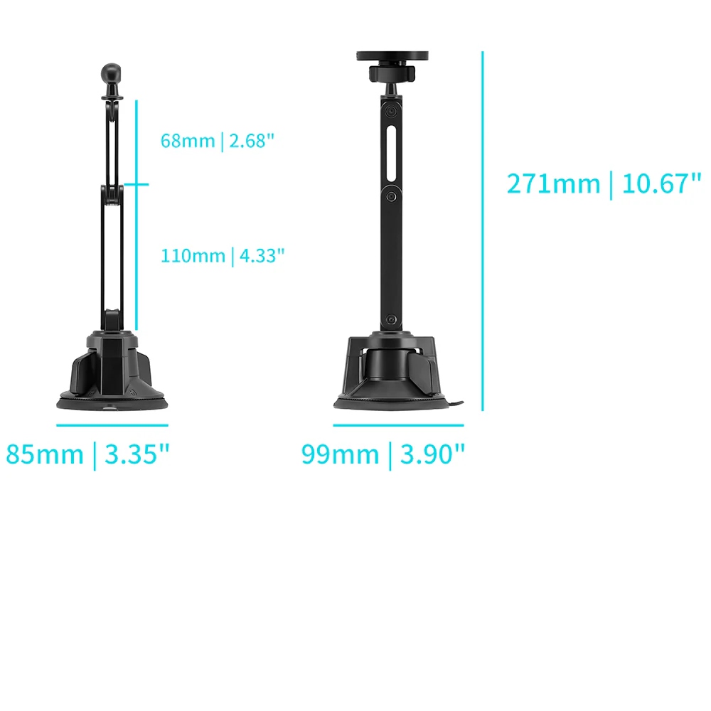 MGS-X184 | Foldable Suction Mount | MagSafe / Pixelsnap 15W Fast Charger | Design for iPhone & Smartphone - Image 5