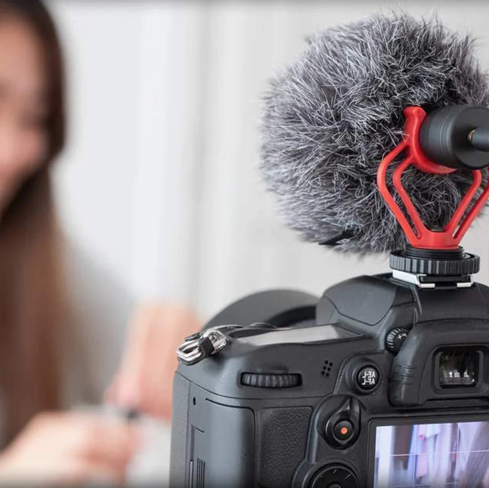 MIC-BYMM1 | Video Camera Microphone With Shock Mount Deadcat Windscreen - Image 6