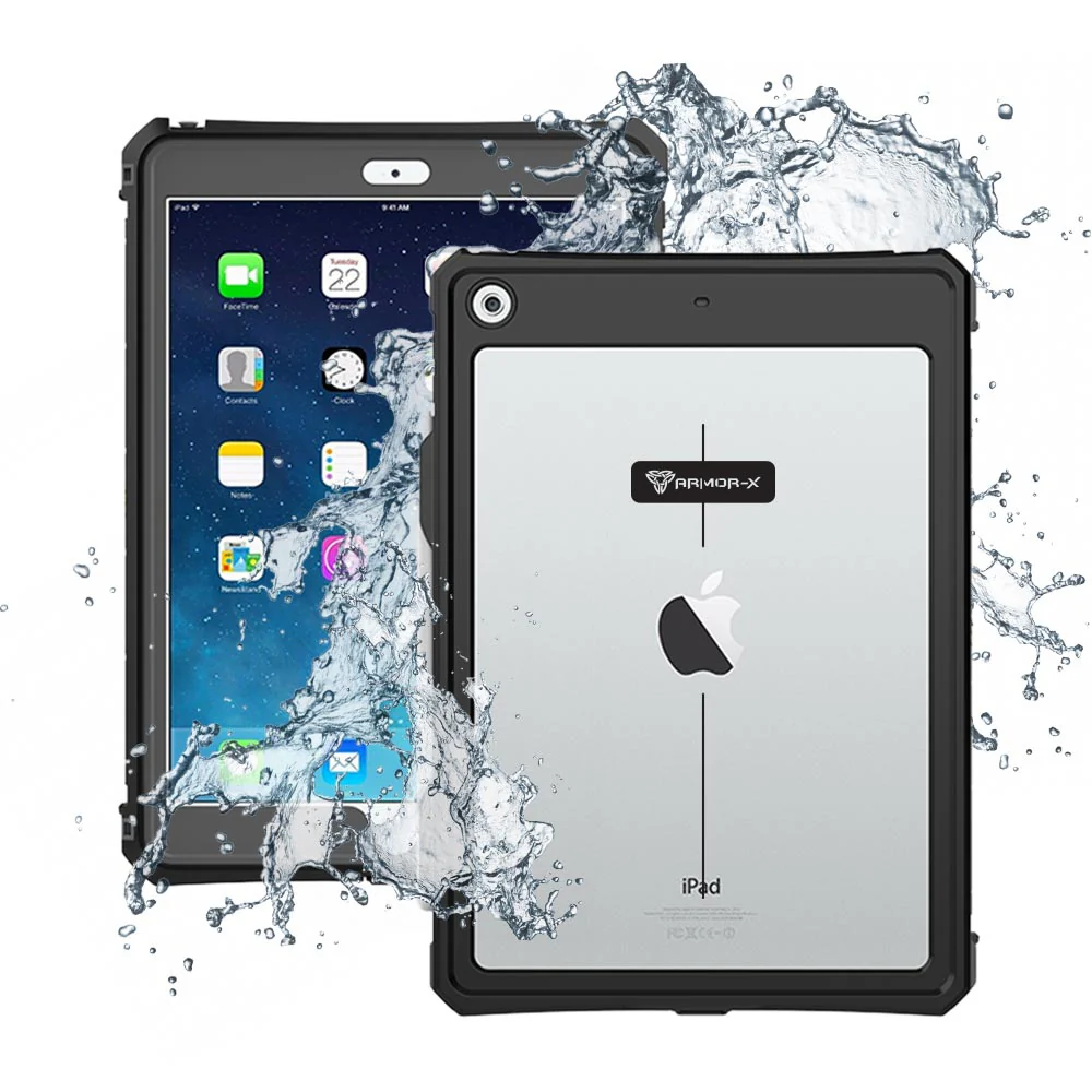 MKN-A10S | iPad 10.2 (7th & 8th & 9th Gen.) 2019 / 2020 / 2021 | IP68 Waterproof Case W/ Keyboard Connector, Pencil Holder