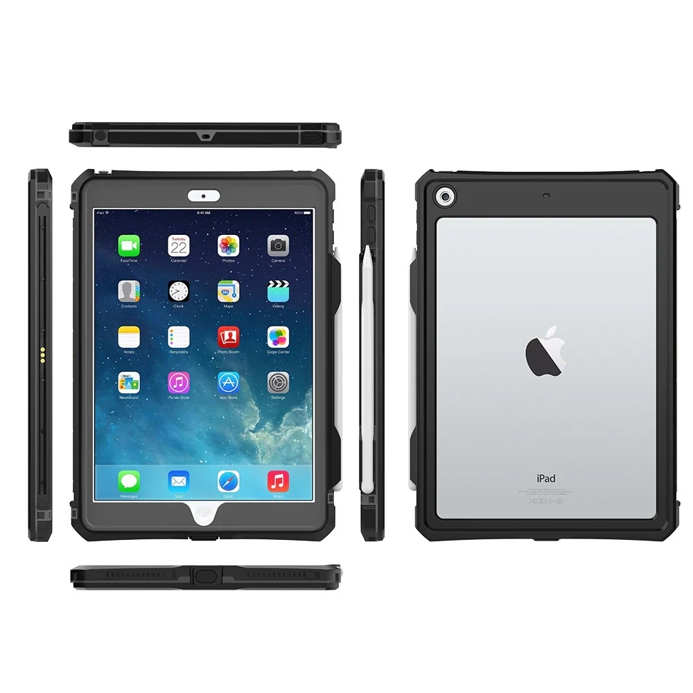MKN-A10S | iPad 10.2 (7th & 8th & 9th Gen.) 2019 / 2020 / 2021 | IP68 Waterproof Case W/ Keyboard Connector, Pencil Holder - Image 7