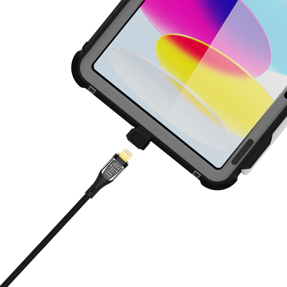 MKN-iPad-N5 | iPad 10.9 (10th Gen.) | IP68 Waterproof Case W/ Keyboard Connector, Pencil Holder - Image 6
