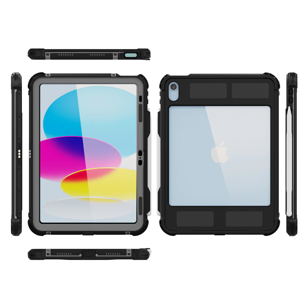 MKN-iPad-N5 | iPad 10.9 (10th Gen.) | IP68 Waterproof Case W/ Keyboard Connector, Pencil Holder - Image 7