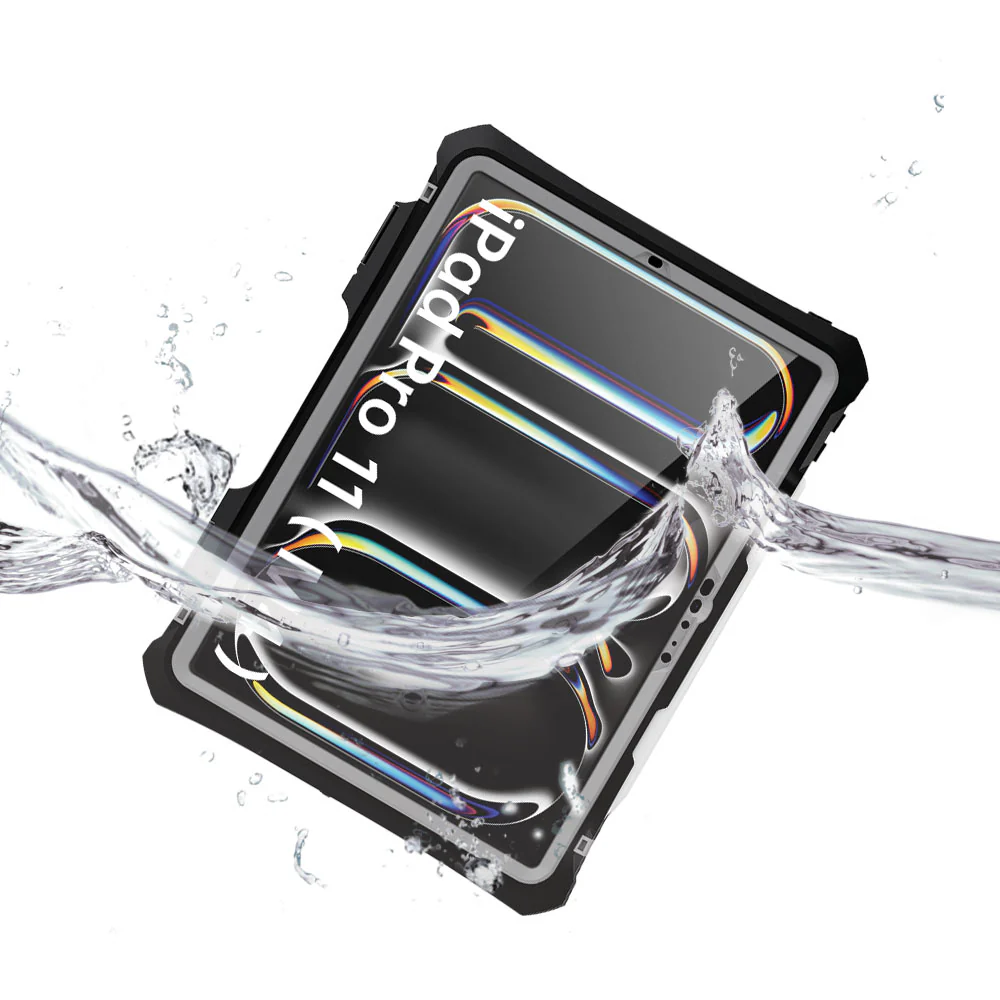 MKN-iPad-PR11 | iPad Pro 11 ( M4 ) | IP68 Waterproof Case W/ Pencil Holder Supports Apple Pencil Pro Wireless Charging - Image 5
