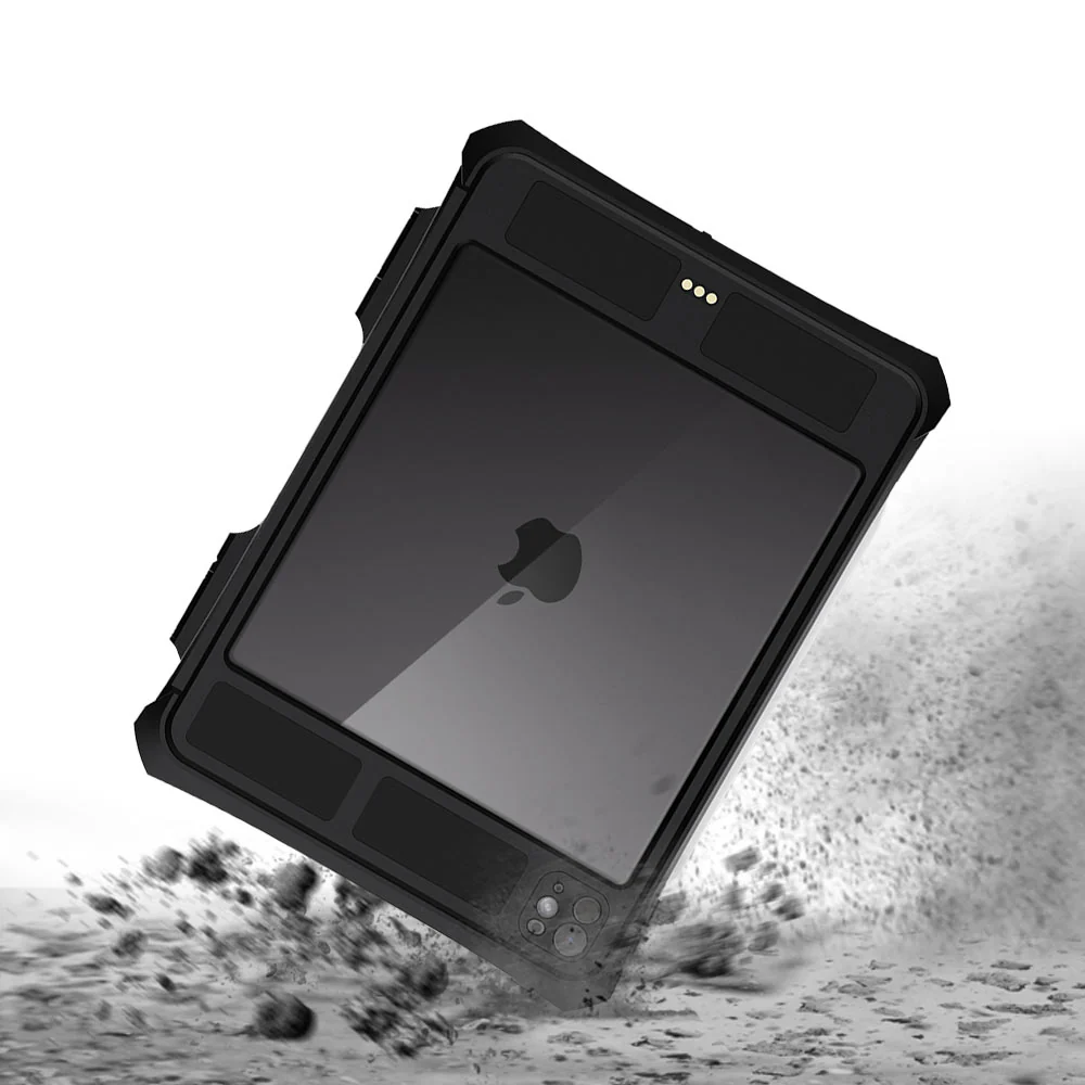 MKN-iPad-PR11 | iPad Pro 11 ( M4 ) | IP68 Waterproof Case W/ Pencil Holder Supports Apple Pencil Pro Wireless Charging - Image 6