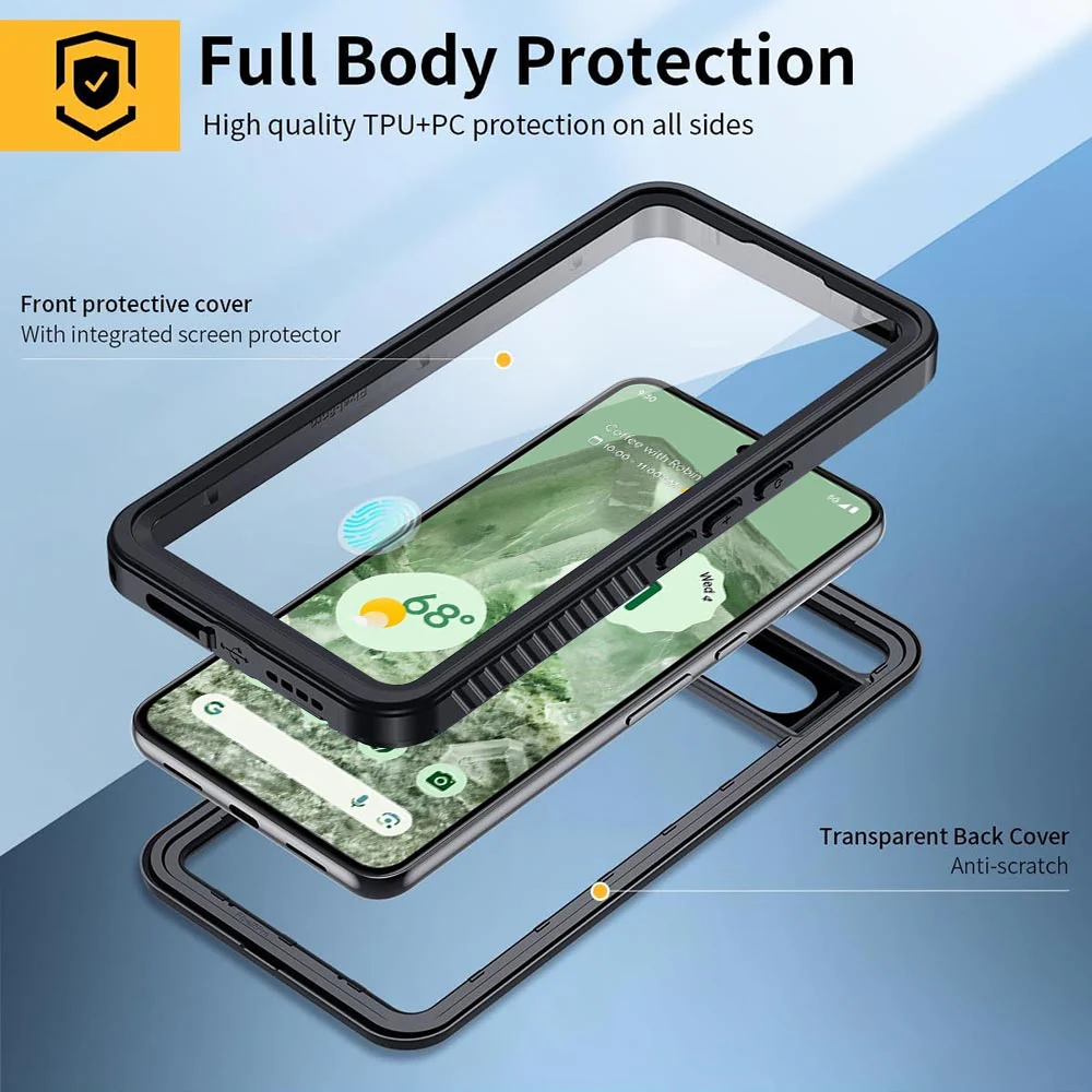 MN-GG23-PXL8 | Google Pixel 8 Waterproof Case | IP68 Shock & Water Proof Cover - Image 4