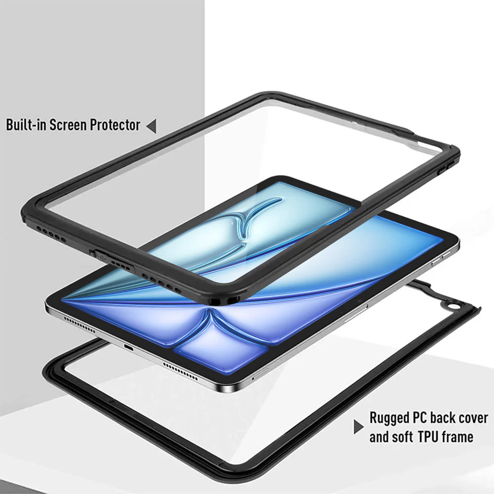 MN-iPad-A5 | iPad Air 11 (M4/3/2) / iPad Air (5th/4th) | IP68 Waterproof, Shock & Dust Proof Case - Image 2