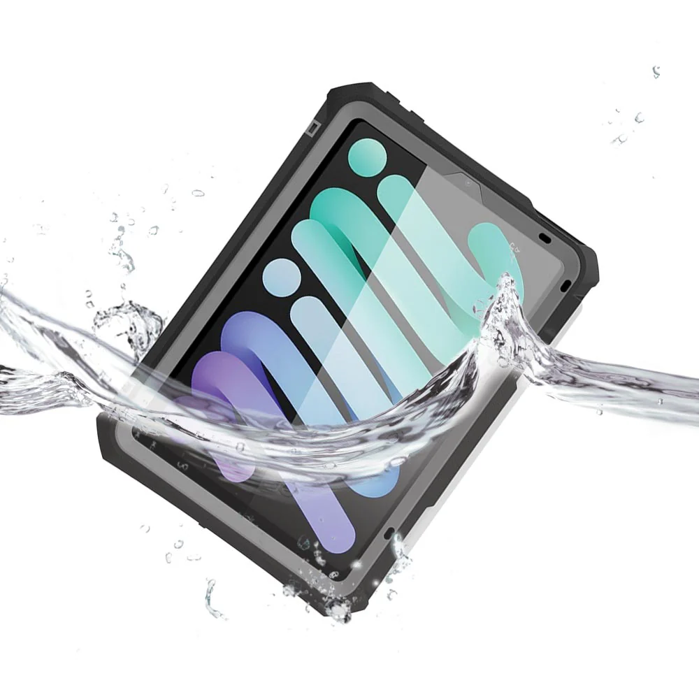 MN-iPad-M6PN | iPad mini (A17 Pro) | IP68 Waterproof, Shock & Dust Proof Case Supports Apple Pencil Pro Wireless Charging - Image 5