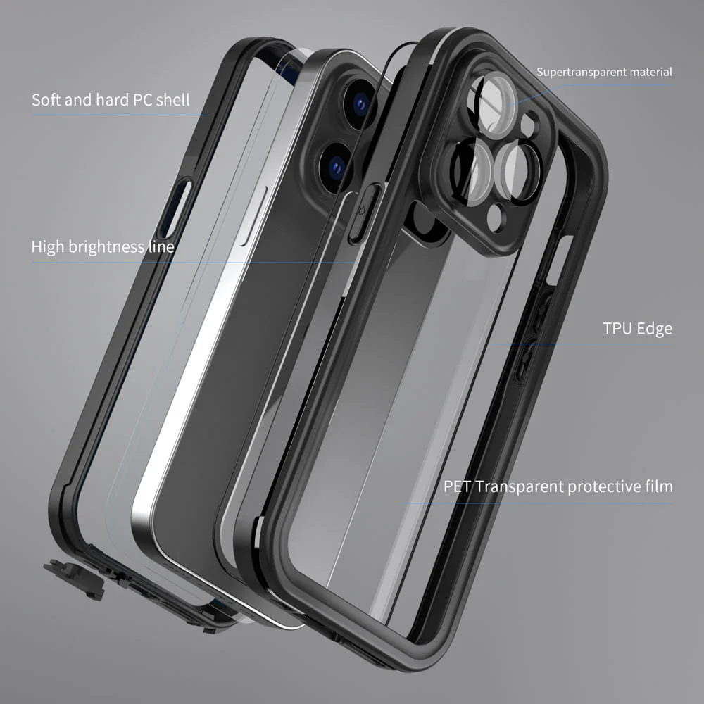 MN-IPH-14PMX | iPhone 14 Pro Max | Waterproof Case IP68 Shock & Water Proof Cover - Image 5