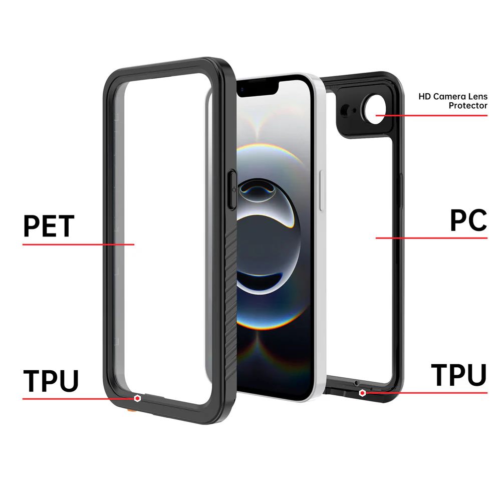 MN-IPH-16E | iPhone 17e / 16e | Waterproof Case IP68 Shock & Water Proof Cover - Image 3