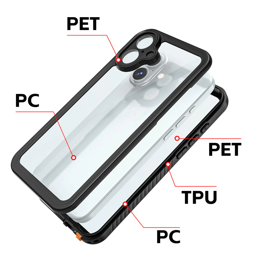 MN-IPH-16PL | iPhone 16 Plus | Waterproof Case IP68 Shock & Water Proof Cover - Image 2