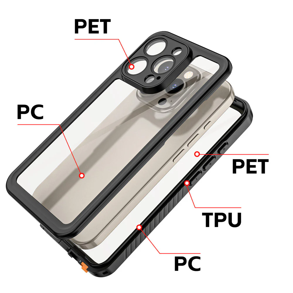 MN-IPH-16PRO | iPhone 16 Pro | Waterproof Case IP68 Shock & Water Proof Cover - Image 2