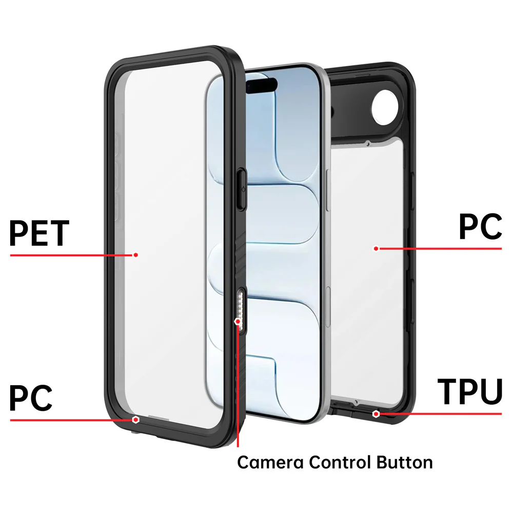 MN-IPH-17AIR | iPhone Air / 17 Air | Waterproof Case IP68 Shock & Water Proof Cover - Image 2