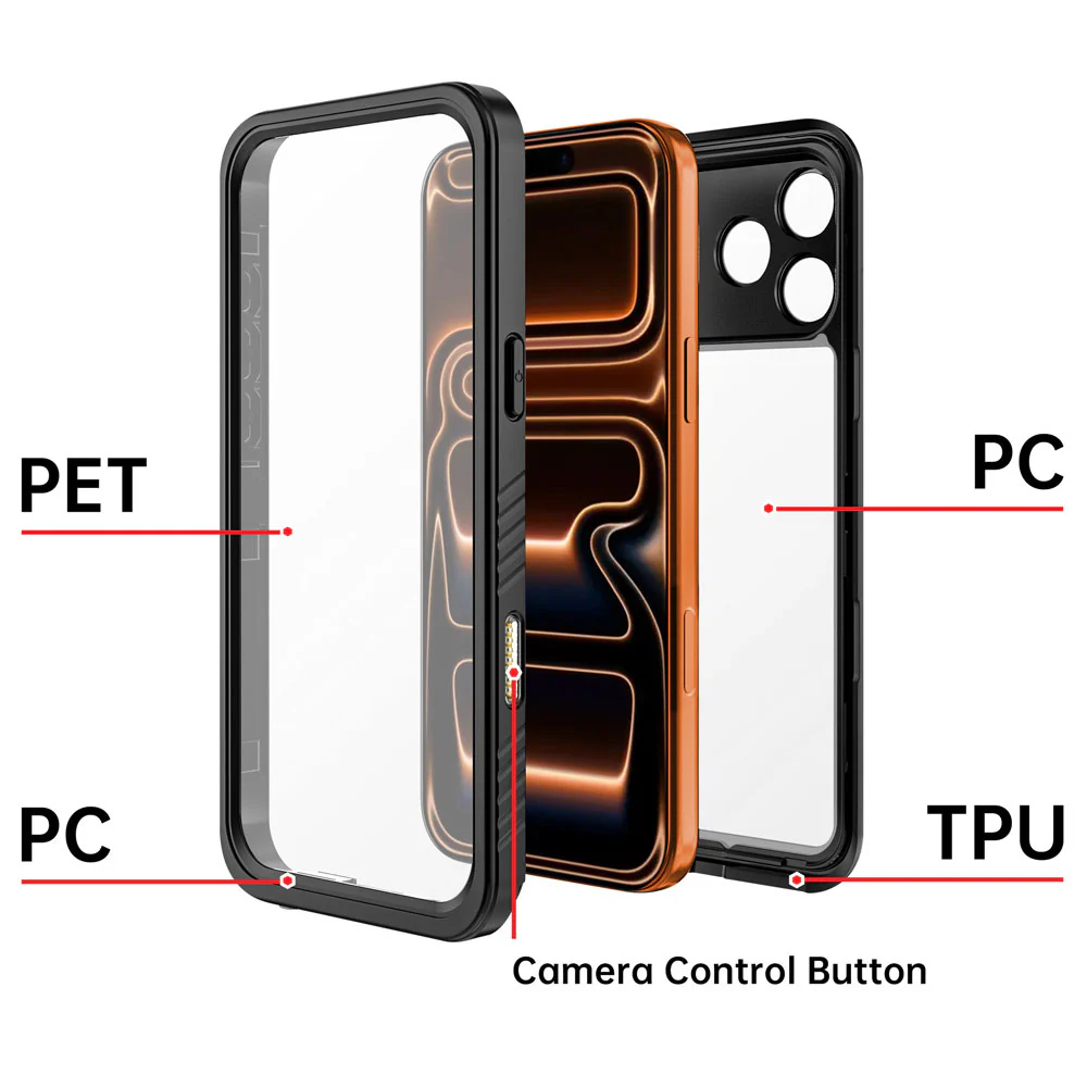 MN-IPH-17PMX | iPhone 17 Pro Max | Waterproof Case IP68 Shock & Water Proof Cover - Image 2