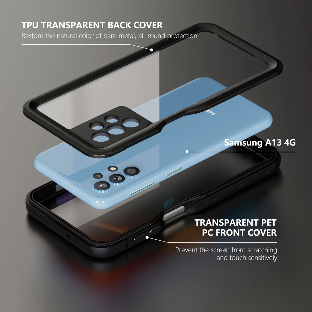 MN-SS21-A134G | Samsung Galaxy A13 4G SM-A135 / A13 SM-A137 Waterproof Case | IP68 Shock & Water Proof Cover - Image 5
