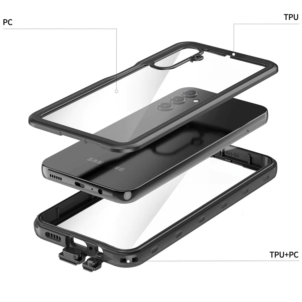 MN-SS22-A145G | Samsung Galaxy A14 5G SM-A146 Waterproof Case | IP68 Shock & Water Proof Cover - Image 4