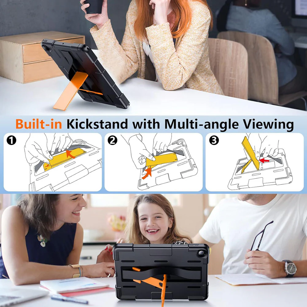 MOC-iPad-N3 | iPad 10.2 (7th & 8th & 9th Gen.) 2019 / 2020 / 2021 | IP68 Waterproof, Shock & Dust Proof Case With Hand Strap & Kickstand - Image 9