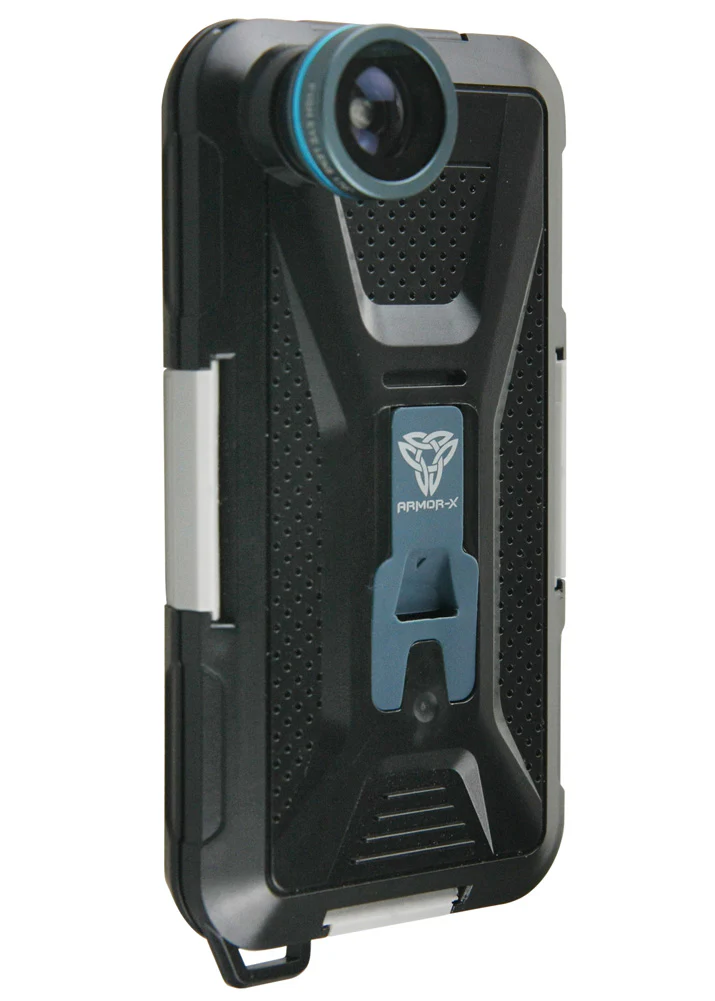 MX-AP2 | iPhone 5 5S Waterproof Case | IP68 shock & water proof Cover w/ X-Mount & fish eye lens - Image 3