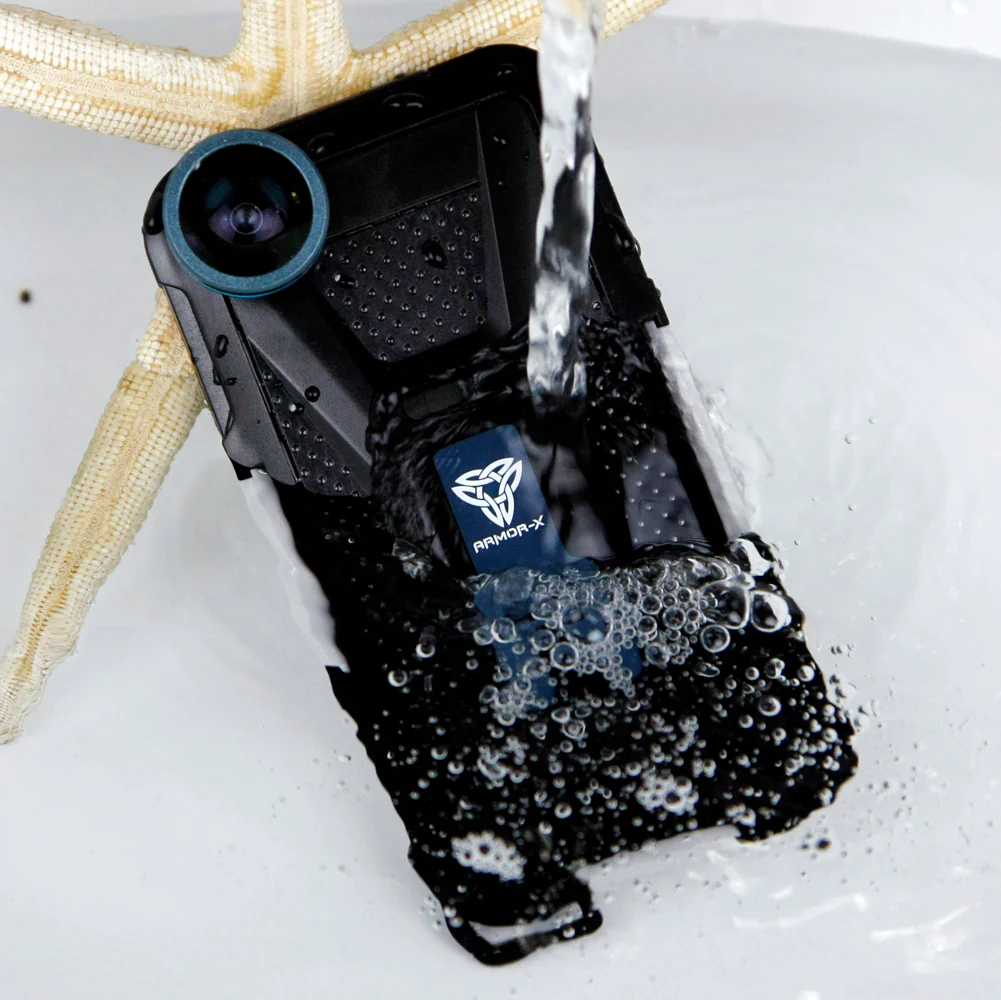 MX-AP2 | iPhone 5 5S Waterproof Case | IP68 shock & water proof Cover w/ X-Mount & fish eye lens - Image 5