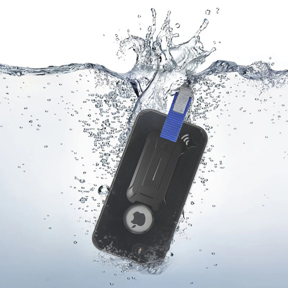 MX-AP2S-BK | iPhone 5C Waterproof Case | IP68 shock & water proof Cover w/ X-Mount & Carabiner - Image 8