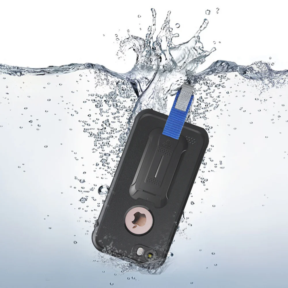 MX-AP3SE-BK | iPhone SE 5 5s Waterproof Case | IP68 shock & water proof Cover w/ X-Mount & Carabiner - Image 8