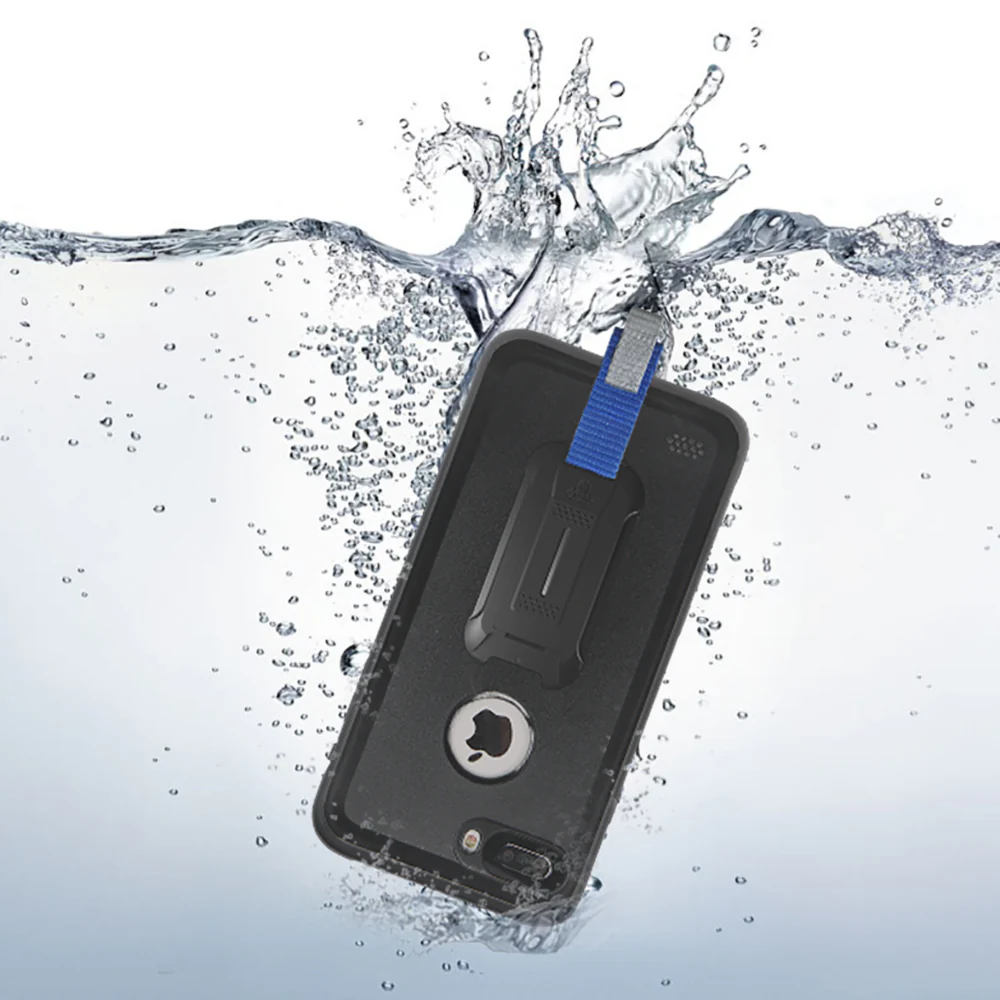 MX-AP7P-BK | iPhone 8 plus Waterproof Case | IP68 shock & water proof Cover w/ X-Mount & Carabiner - Image 8