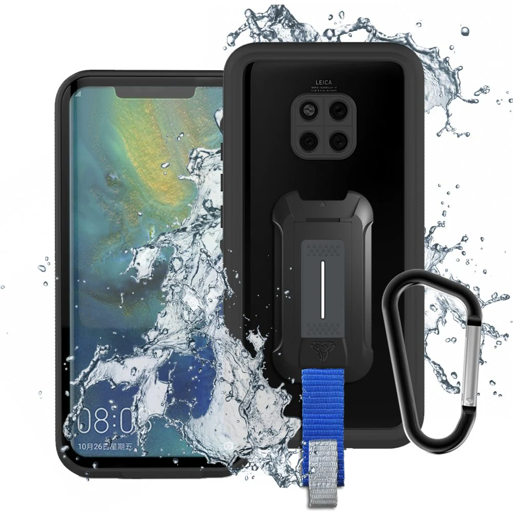 MX-HW18-MT20P | Huawei Mate 20 Pro Case | IP68 Ultimate waterproof w/ KEY Mount & Carabiner