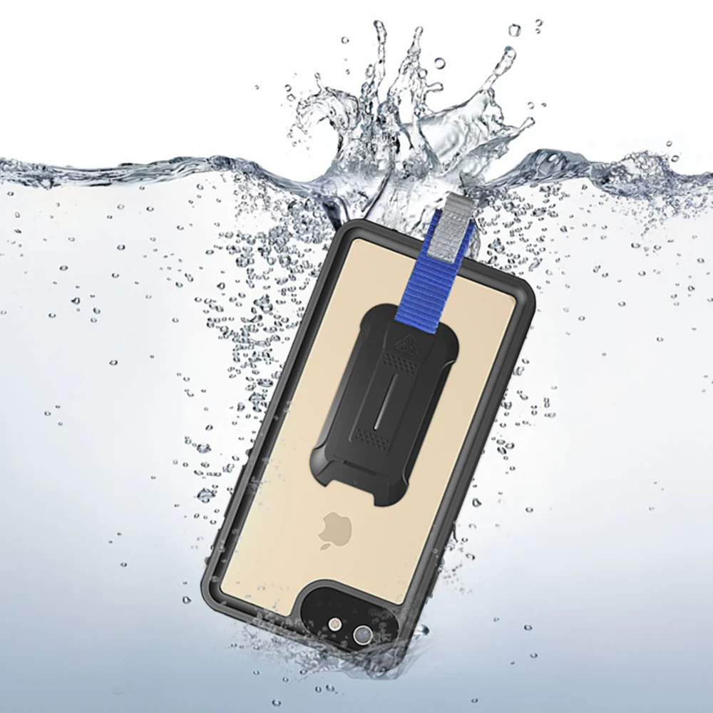 MX-i6P-BK | iPhone 6 6S Plus Waterproof Case | IP68 shock & water proof Cover w/ X-Mount & Carabiner - Image 8