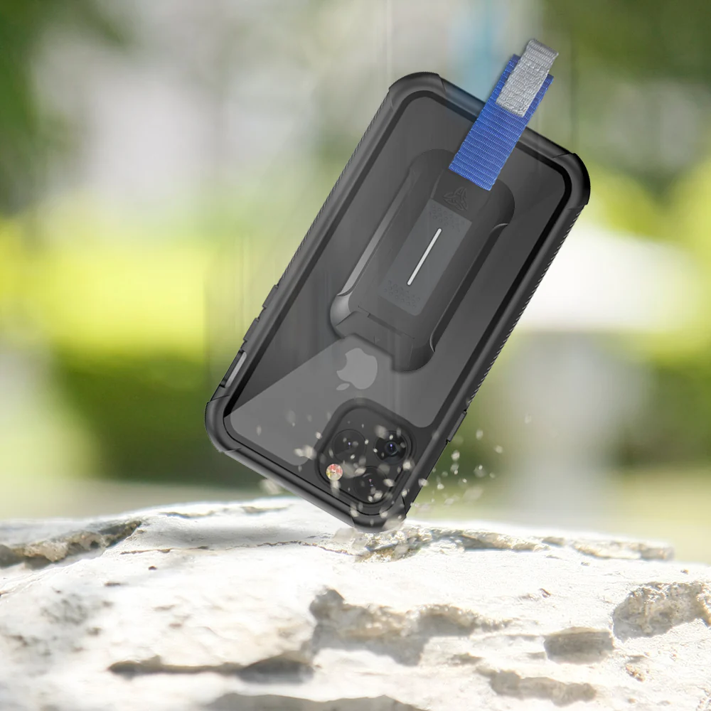 MX-IPH-11PRO | iPhone 11 Pro Case 5.8 | Waterproof Case IP68 shock & water proof Cover w/ X-Mount & Carabiner - Image 8