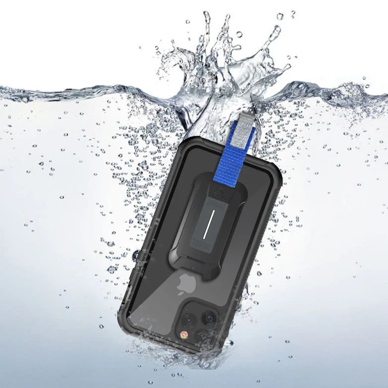 MX-IPH-11PRO | iPhone 11 Pro Case 5.8 | Waterproof Case IP68 shock & water proof Cover w/ X-Mount & Carabiner - Image 9