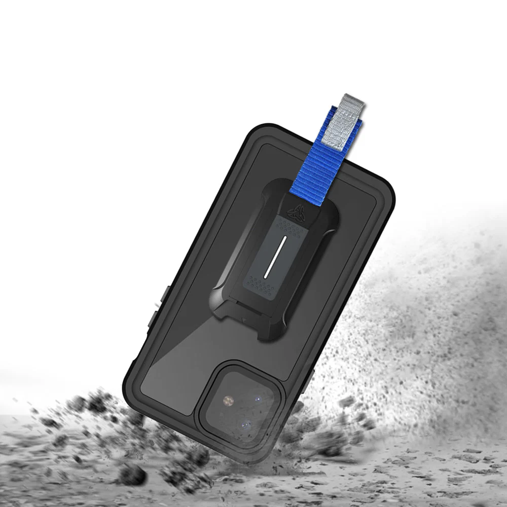 MX-IPH-12M | iPhone 12 mini | Waterproof Case IP68 shock & water proof Cover w/ X-Mount & Carabiner - Image 6