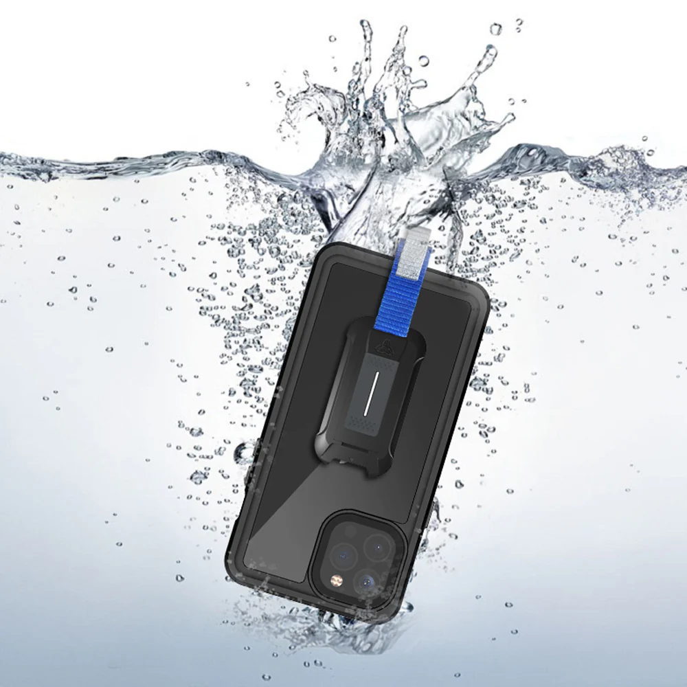 MX-IPH-12PMX | iPhone 12 Pro Max Case | Waterproof Case IP68 shock & water proof Cover w/ X-Mount & Carabiner - Image 8